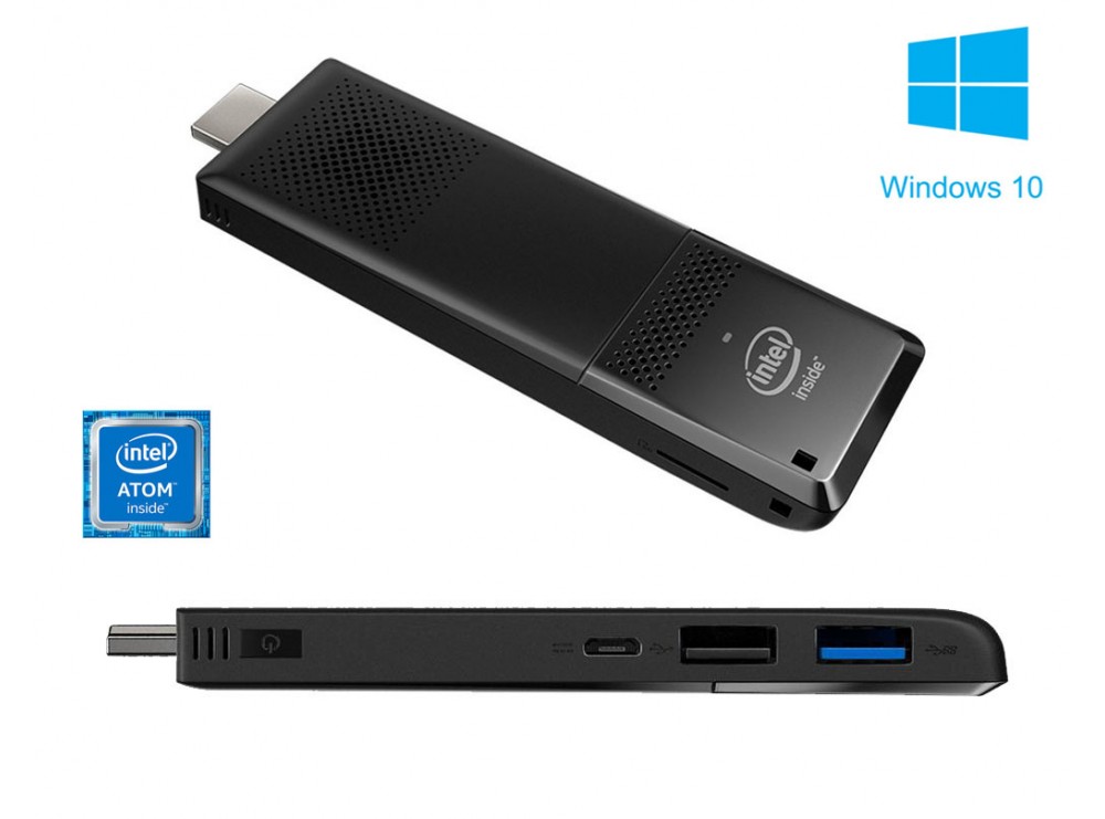 مینی کامپیوتر اینتل Intel نسل جدید با سیستم عامل ویندوز 10مدل Compute Stick STCK1AW32SC