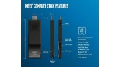 مینی کامپیوتر اینتل Intel نسل جدید با سیستم عامل ویندوز 10مدل Compute Stick STCK1AW32SC