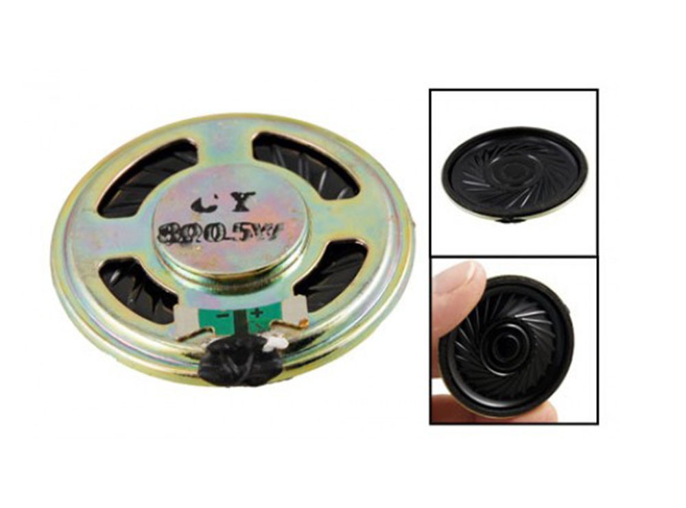 بلندگو - اسپیکر 8 اهم 0.5 وات قطر 40mm
