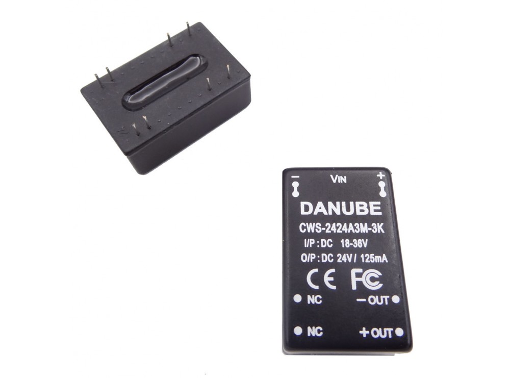 مبدل DC-DC روبردی 18V-36V to 24DC 125mA