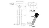رگولاتور 5+ ولت 78L05 پکیج TO-92