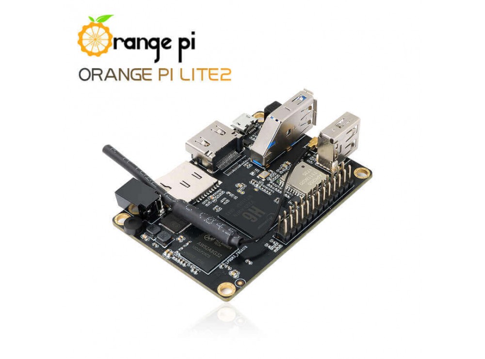 برد چهار هسته ای 64 بیتی Orange Pi Lite 2 دارای RAM 1GB و قابلیت بوت اندروید / Ubuntu