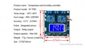 ماژول کنترلر دما و رطوبت دیجیتال مدل XY-TR01