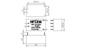 مبدل کاهنده روبردی ایزوله 220AC to 5VDC 600mA مدل HLK-PM01 مارک Hi-Link