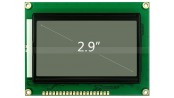 نمایشگر GLCD 64x128 گرافیکی بک لایت سبز فریم کوچک با درایور ST7920