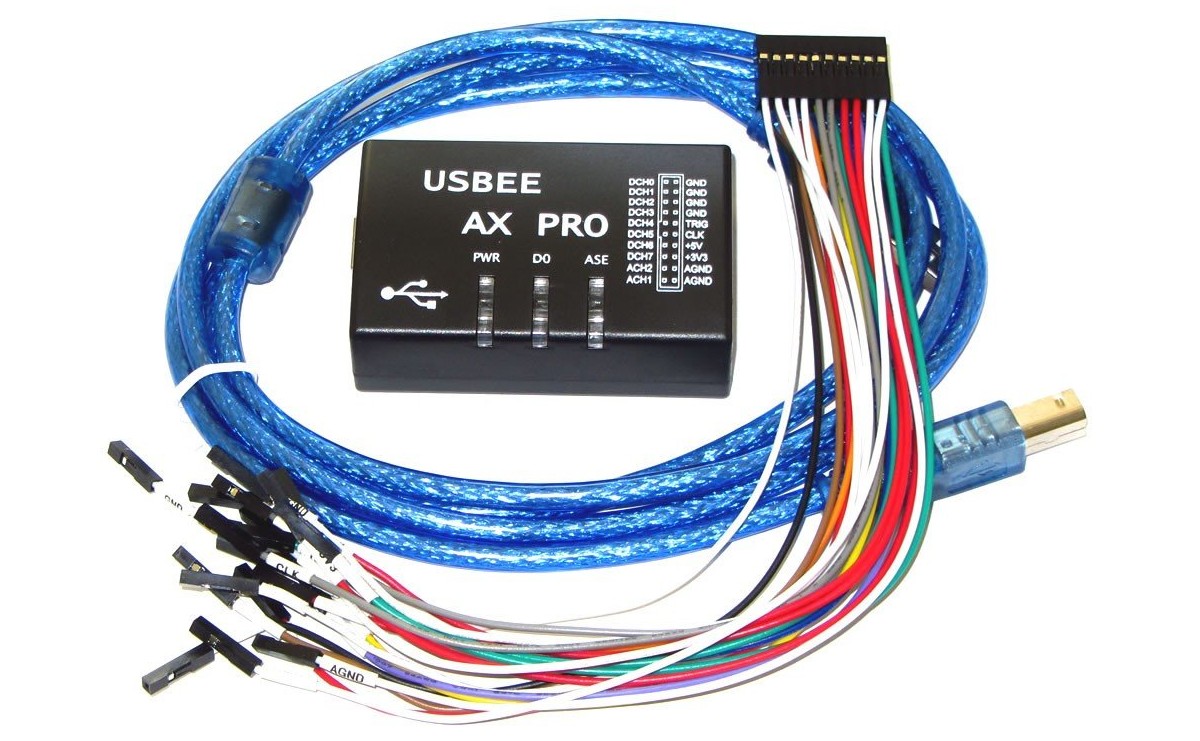 لاجیک آنالایزر USBEE AX PRO به همراه 2 کانال آنالوگ