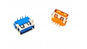 کانکتور USB-A مادگی کوتاه 10mm رنگ آبی