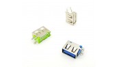 کانکتور USB-A مادگی ایستاده رایت کوتاه 10mm رنگ سبز