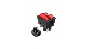 کلید راکر دوبل دوحالته چراغدار 6Pin مدل KCD3-201N-6P