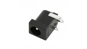 جک آداپتوری مادگی مشکی استاندارد DC-005 قطر پین 2.0mm