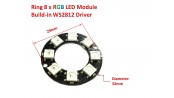 ماژول LED RGB حلقه ای 8 تایی WS2812