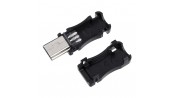 USB Mini نری لحیمی (Plug) به همراه کاور 