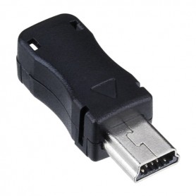 کانکتور USB Mini نری لحیمی (Plug) به همراه کاور