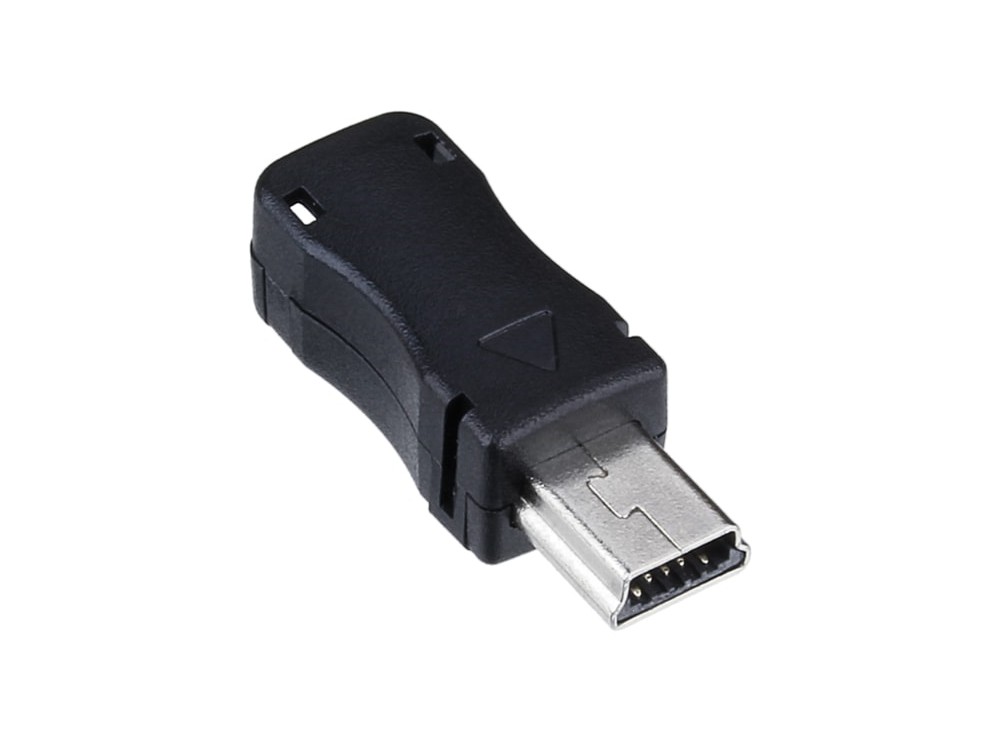 کانکتور USB Mini نری لحیمی (Plug) به همراه کاور