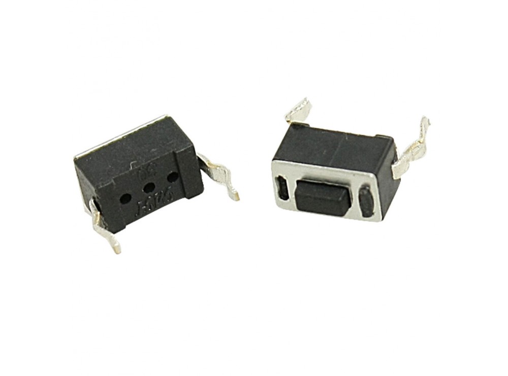 تک سوئیچ ریموتی 3x6x5mm مشکی پکیج DIP دو پایه