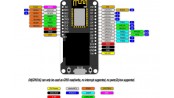 برد توسعه NodeMCU با نمایشگر OLED دارای هسته وایفای ESP-12F و مبدل CP2102