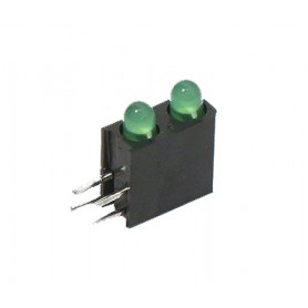 LED قابدار دوبل سبز رایت 3mm