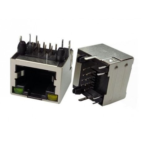 کانکتور شبکه RJ45 فلزی ساده چراغدار