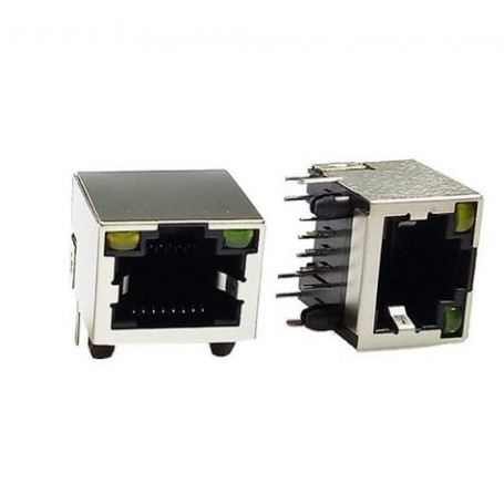 کانکتور شبکه RJ45 فلزی ساده چراغدار