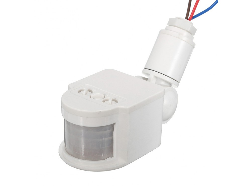سوئیچ سنسور PIR حرکتی DC12V سفید مدل دیواری