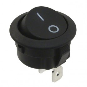 کلید راکر دوحالته گرد دو پین 19x17mm مدل KCD1-601-2P
