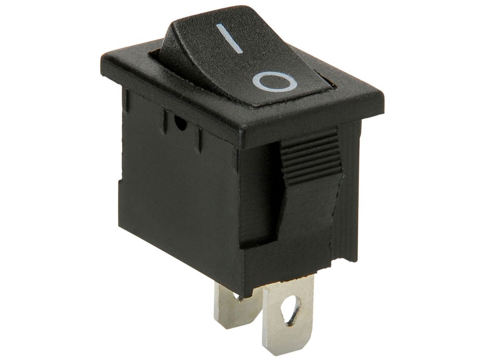 کلید راکر دو حالته مشکی 2Pin مدل KCD1-101-2P