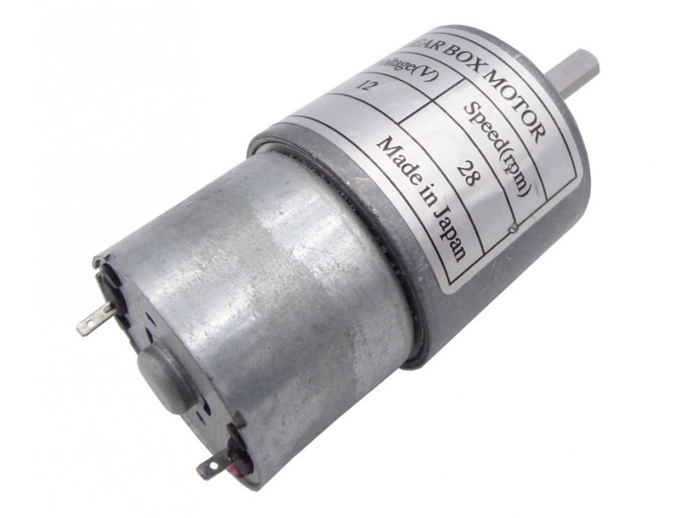 موتور گیربکس 12V-28RPM مدل 27GA ژاپنی