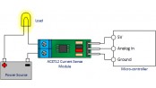 ماژول سنسور جریان 30 آمپر ACS712