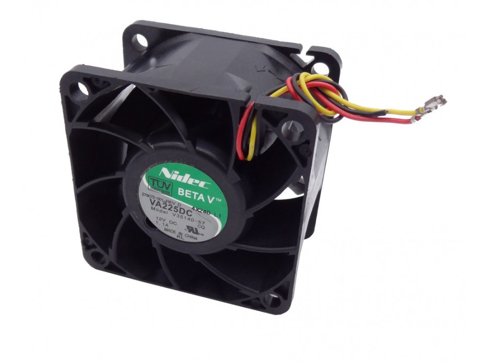 جت فن DC12V-1.1A سه سیمه VA225DC سایز 6X6X3.8 مارک Nidec