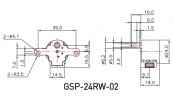 استپ موتور 2 فاز  12 ولت 5 سیمه مدل GSP-24RW-02