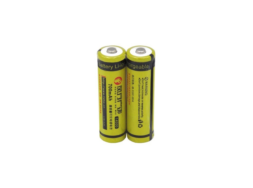 باتری لیتیوم یون 3.7v سایز 14500 700mAh مارک FXHW شیرینگ دوتایی