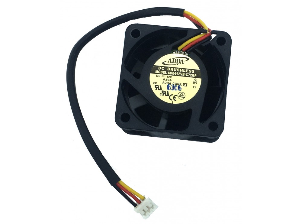 جت فن DC12V-0.8A سه سیمه AD0412VB سایز 4x4 مارک ADDA