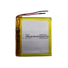 باتری لیتیوم پلیمر 3.7v ظرفیت 2500mAh مارک HST کد 305360