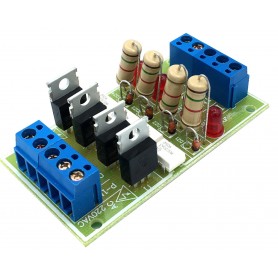 شیلد ترایاک مبدل سطح ولتاژ DC به 220VAC با ولتاژ ورودی 6 تا 24 ولت چهار کانال