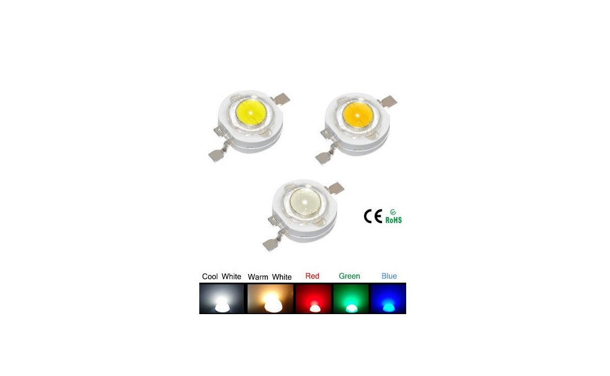 پاور LED 3W سفید مهتابی 240 - 220 لومن