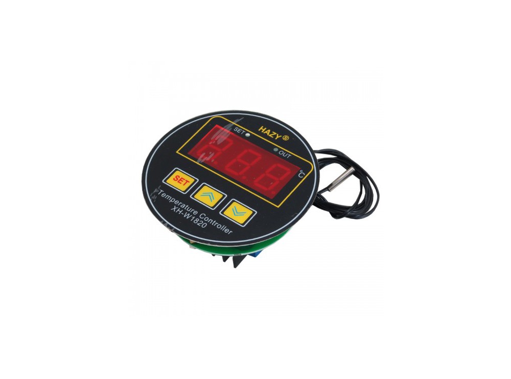 ماژول ترموستات دیجیتال XH-W1820A دارای نمایشگر و کلیدهای کنترلی لمسی