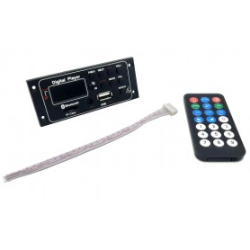 پخش کننده بلوتوثی 9-12 ولت پنلی MP3 پشتیبانی از MicroSD و USB با ریموت کنترل مدل G012LS