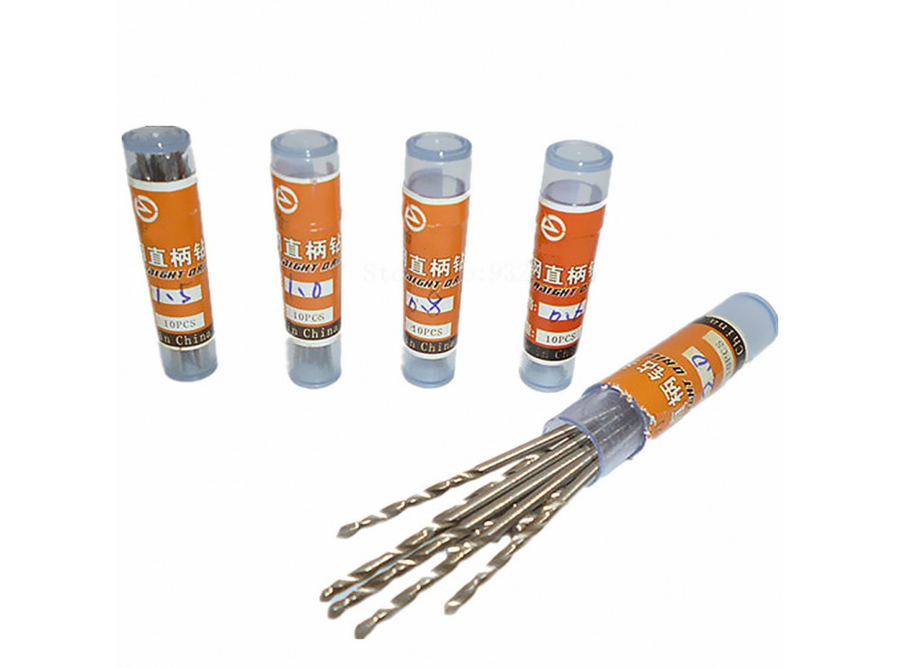 مته HSS شماره 0.5 پک 10 عددی قابدار
