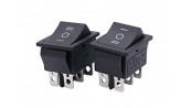 کلید راکر سه حالته بزرگ مشکی 6Pin مدل KCD4-203