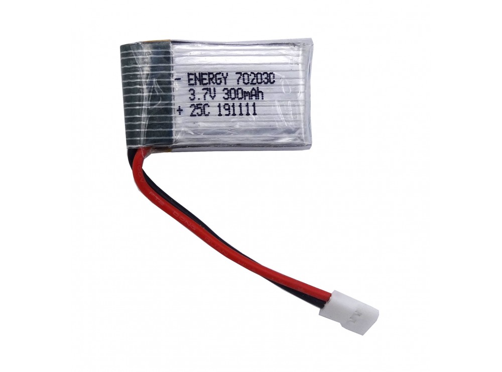 باتری لیتیوم پلیمر 3.7v ظرفیت 300mAh تک سل 25c مارک Energy کد 702030