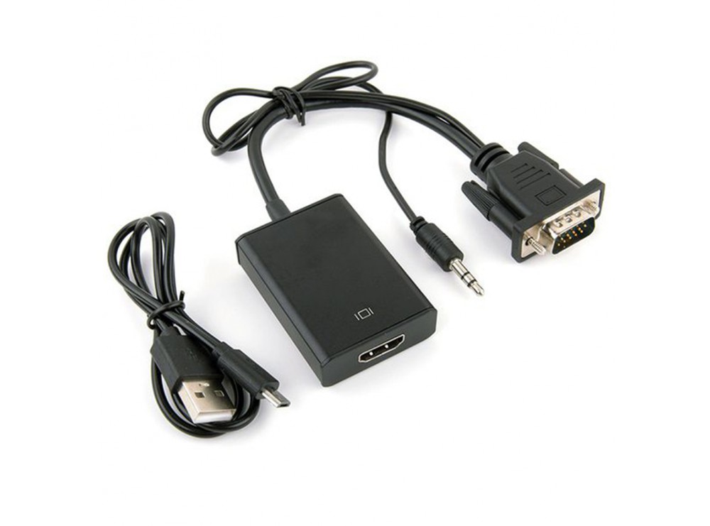 کابل مبدل VGA به HDMI به همراه خروجی صدا
