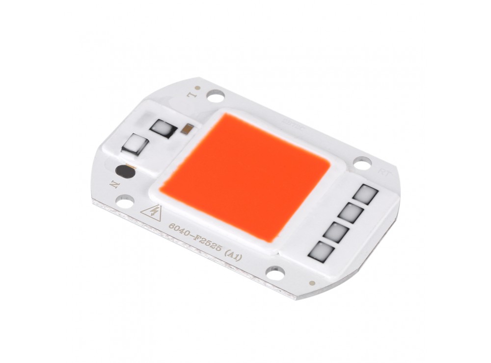 LED COB قرمز 50W 220V با درایور داخلی