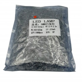 LED لیزری سوپر هایبرایت 5mm قرمز بسته1000 تایی