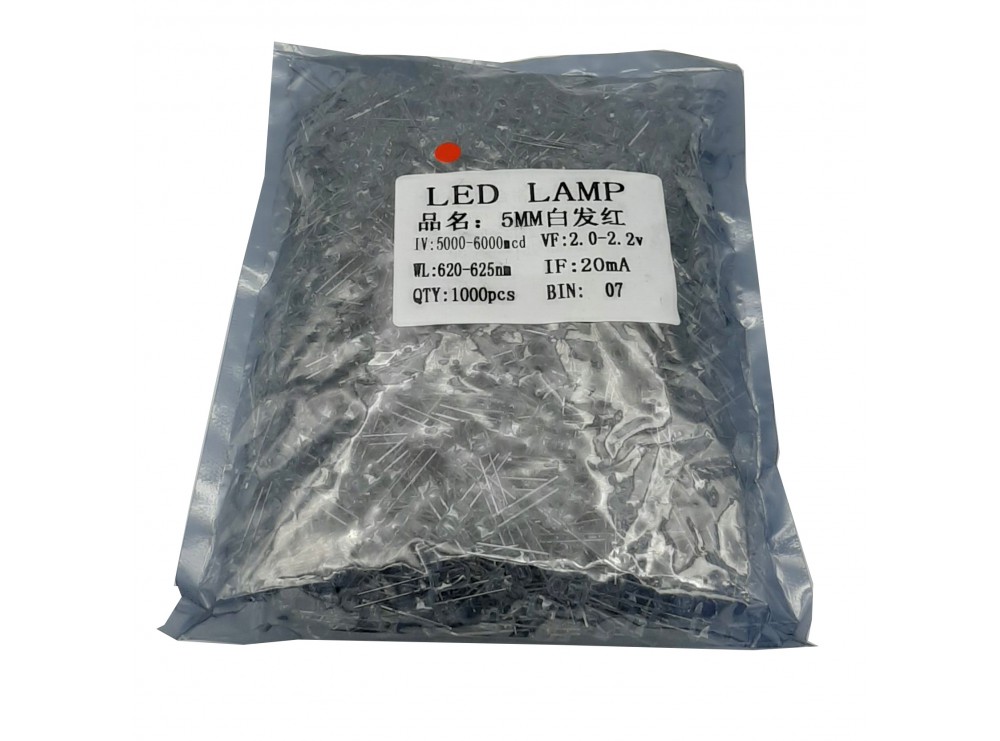 LED لیزری سوپر هایبرایت 5mm قرمز 
