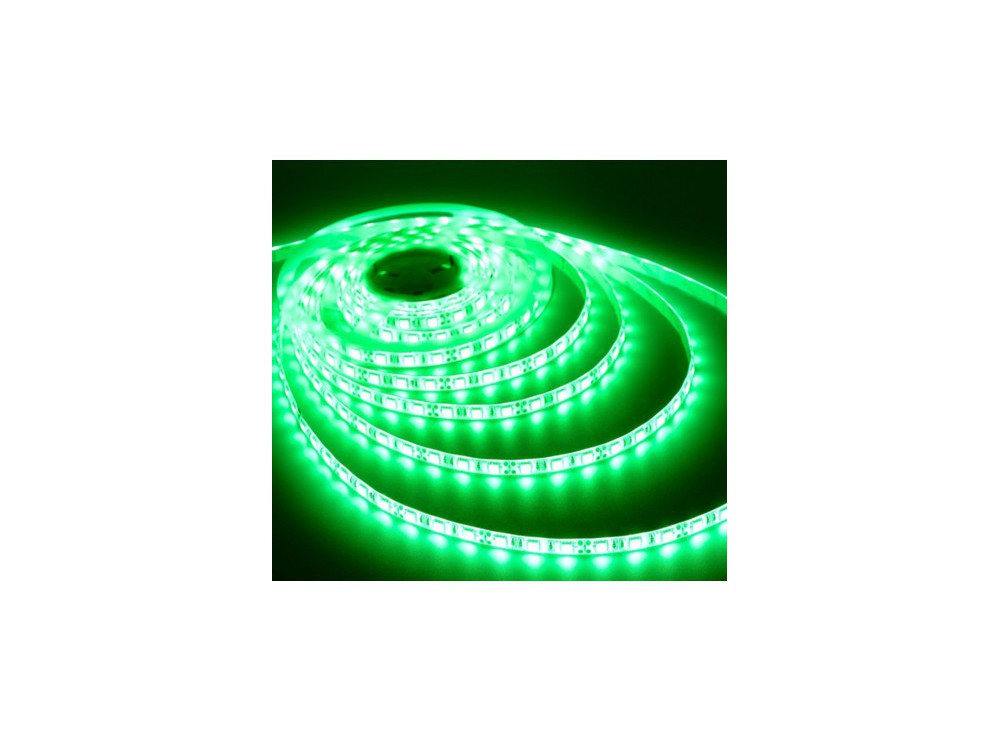 LED نواری سبز درشت 5050 60Pcs رول 5متری