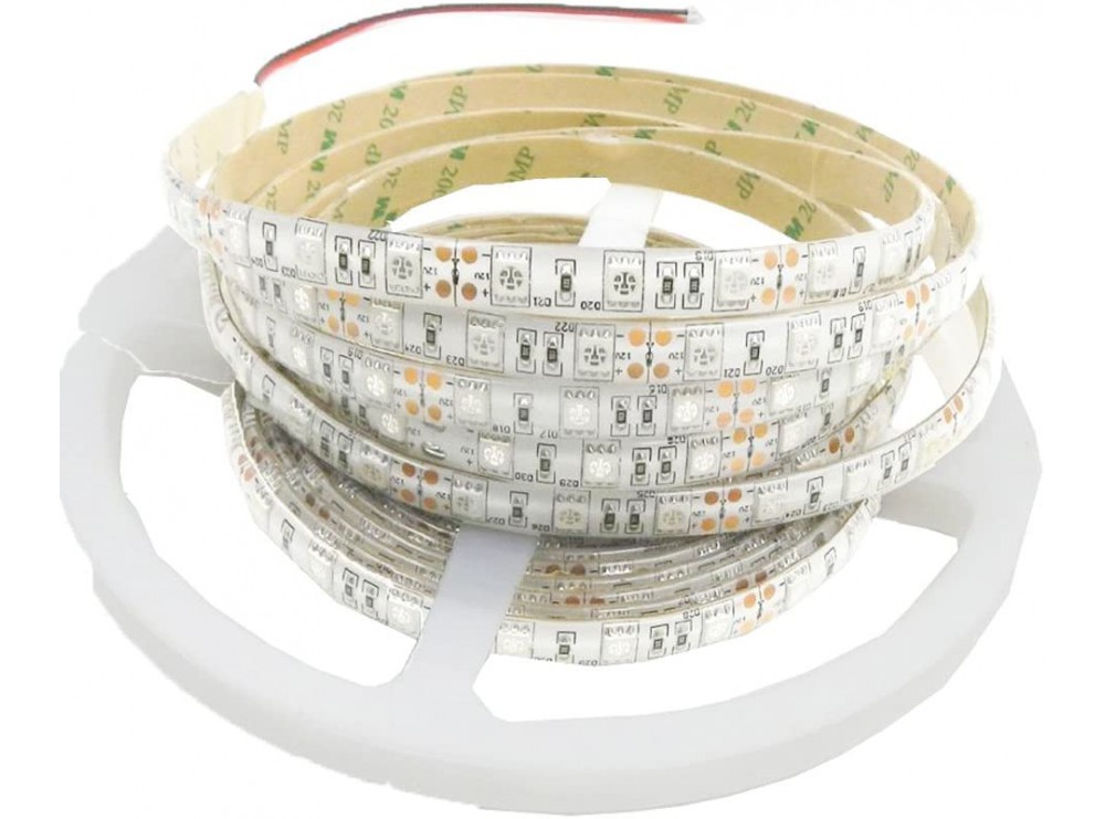 LED نواری قرمز درشت 5050 60Pcs رول 5متری
