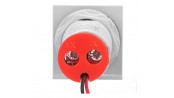 ولتمتر و آمپرمتر چراغ سیگنالی AC500V-100A قرمز مربعی مدل AD16-22
