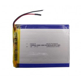 باتری لیتیوم پلیمر 3.7v ظرفیت 3500mAh مارک HST کد407080