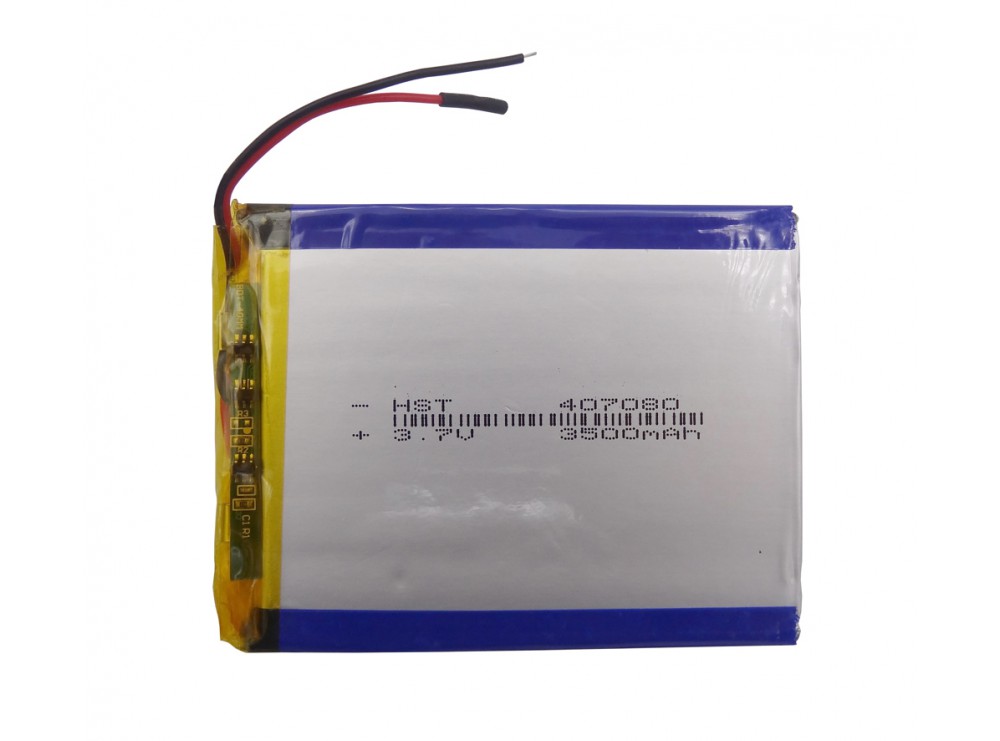 باتری لیتیوم پلیمر 3.7v ظرفیت 3500mAh مارک HST کد407080