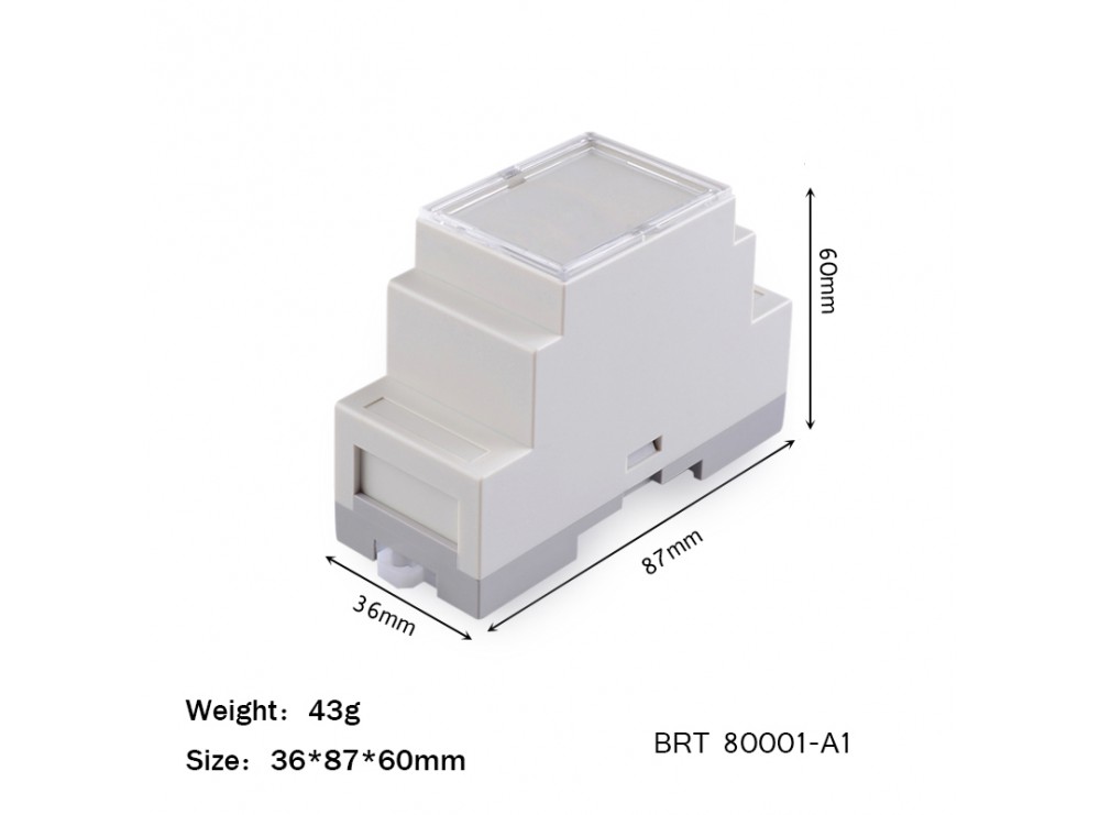 جعبه ریلی Rail Box سفید سایز 36x87x60mm
